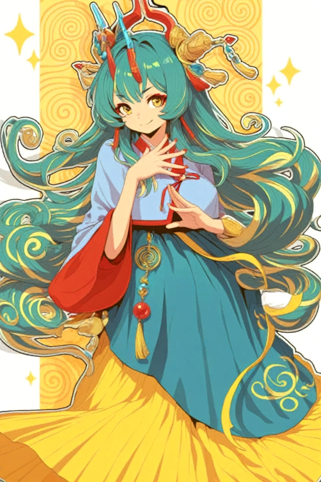 ((Yang J + beautiful character + painting) + (Zhou Wenjing + Zeng Jing + Li Song + Zhang Han + Guwiz Art Station + Guwiz Art Station + Pixiv Art + Guwiz)), (a woman with long hair and white dress: 1.2), beautiful and dreamy, (Guwitz style: 1.3), etching style, soft, high contrast, using yellow-green tones, ink texture for best effect.