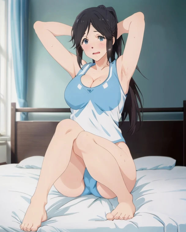 White panties、1 girl、White bra、ブレザー、