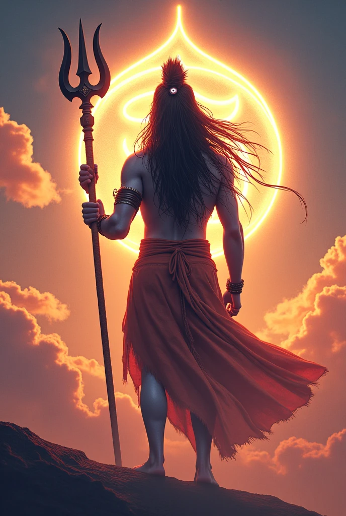 Sunset Lord shiva photo