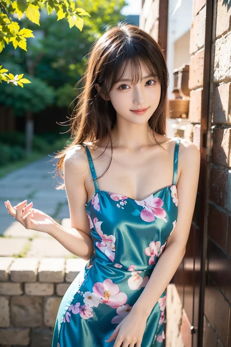(hyperrealistic) , (illustration), (increase resolution), (8K), (extremely detailed), (best illustration), (beautiful detailed eyes), (best quality), (ultra-detailed), (masterpiece), (wallpaper), (detailed face), solo, 1 girl, looking at the audience, exquisite details, detailed face,,pureerosfaceace_v1, smile, long hair, straight hair, 46-point slanted bangs, exposed short kimono, sexy pose, full body photo, open chest, Grass, no underwear