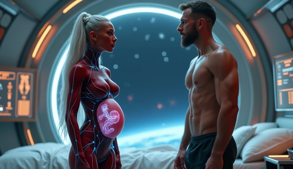 Star Wars, One old man Count Dooku and one young princess Padel human race, age gap, age difference, giant tall size, old man 70, long beard white, armor stormtrooper, face smile, hairy body, naked, big long penis erect, cumming, he carries his girlfriend strongly with both hands, kissing mouths loves, ass fuck positions, sexy young girl 18, size tiny and skinny, a little pregnant, hairstyle blond, face embarrassing blushed, in comfort sitting position for sex, one old man, one young girl, naked, nsfw, on Spaceship.
