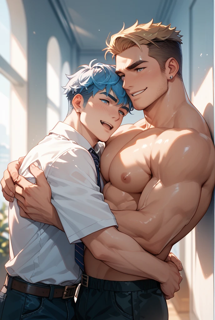 Nfsw, gay, Riche younger age so handsome, 1 male 1 boy, teen, difference ages, difference size, detail body, muscle body, best quality, high detail face,at school classroom, detail school, teacher wear teacher outfit, hardcore riding a dick, fuck in the ass, orgasm face, cum, bareback, ahegao expression, fuck relentless, sucking nipple, good eyes, kisses,