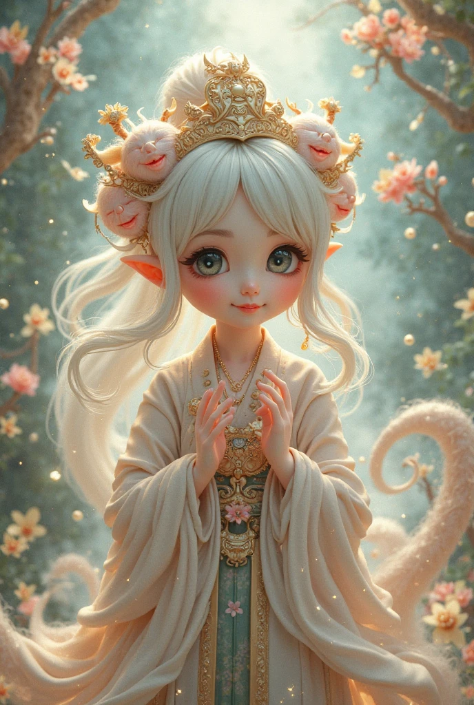 Sure, here's a prompt in English for creating a high-quality, gold, luxurious Ganesha wallpaper:

---

Create a high-quality wallpaper featuring a luxurious and intricately detailed golden Ganesha. The artwork should showcase Ganesha in a majestic and opulent style, with rich gold tones and ornate decorations. The background should complement the grandeur of Ganesha, adding depth and elegance to the overall composition. The resolution should be suitable for use as a desktop wallpaper, ensuring clarity and sharpness at large sizes.

---Dreamy art, Milky Way, universe, star雲, star, [cyber punk] Shiva from the stars. (star:1.5),