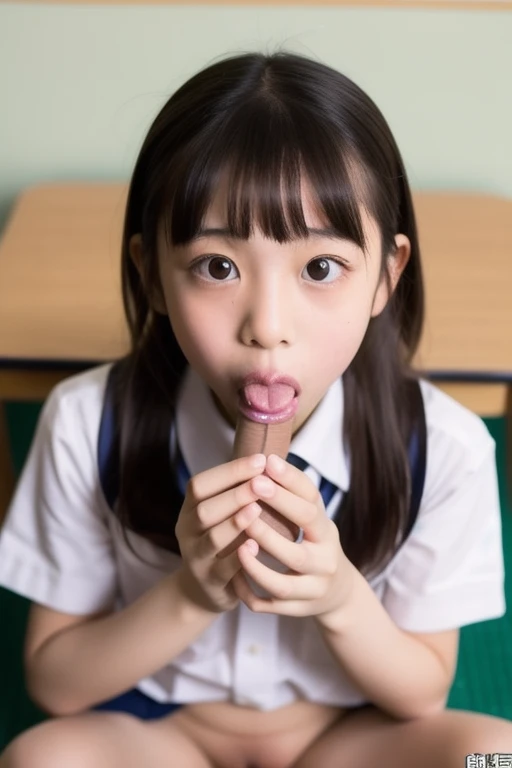 (masterpiece, Highest quality:1.2), 8k, young美しい女の子, 85mm,Official AR RAW Photos,Looks young,,clear,Junior high school freshman,very cute,Idol Style,student,Ten generationsの少女,Sit on the floor ,Hands behind the body,young, I can see your chest,Flat Chest,Erect nipples,No makeup, Film Grain, chromatic aberration, Sharp focus, Face Light, Clear lighting, Ten generations, Detailed face, ((((((14 year old high school girl))))))、Narrow waist,Delicate body,In the toilet,Delicate genitals,The female genitalia are clearly visible,Young genitals,Wide-open legs,Wide-open legs,Spread your legs as wide as you can,Delicate female genitalia,Looking at female genitalia,Showing off female genitalia,Feels good,From below,Hentai face,Yawning,Open your mouth,Open your mouth to the limit,Sticking out tongue,Tongue entangled, Licking the penis,From below,From the ground