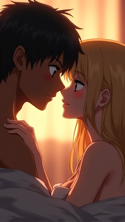2 girls beautiful 13 years slim, long blonde hair and a black hair small swimsuit, Meer wellen Strand Sommer Sonnen untergang, kissing and holding hands, UHD, masterpiece, anatomically correct, high details, highres, best quality, super detail, 8k