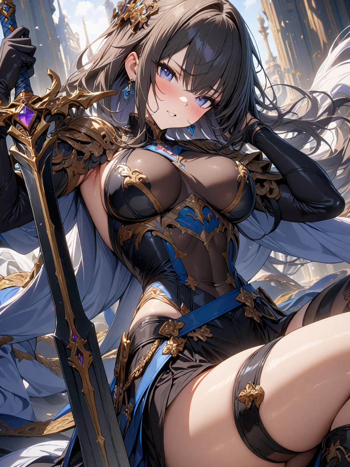 holding sword;holding weapon1girl, in full growth, best quality, masterpiece, good quality