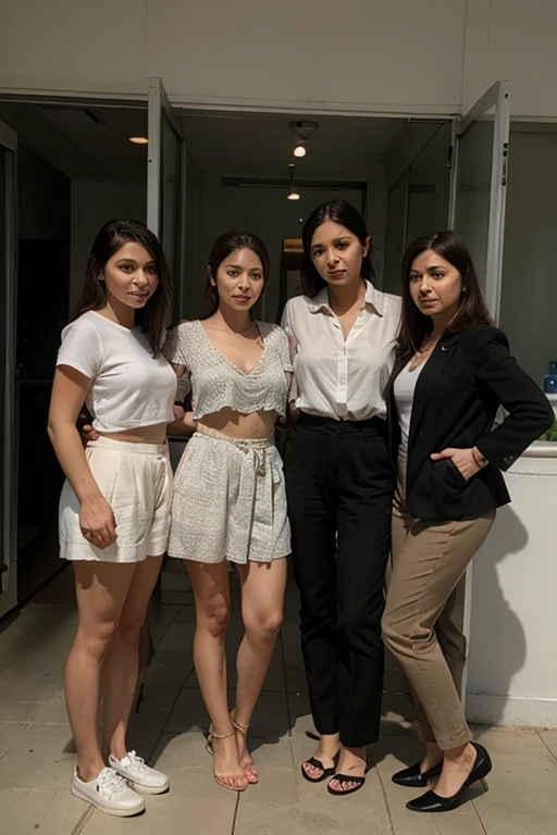 estudiantes mexicanas en una convencion de anime tumbadas en el suelo del reves falda subida