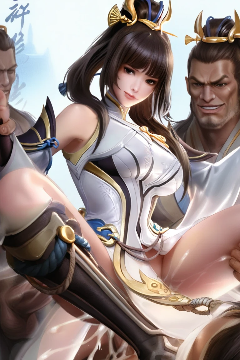 masterpiece,(best quality:1.4),1girl,nsfw,shiranui mai,(woman with big penis:1.4), (projectile cum:1.2),spread pussy,pussy juice,(form fighting stance:1.4),Brown eyes, whole body, Long Hair, Brown Hair, White ribbon, No sleeve, ponytail, sash, Pelvic Curtain, Arm guard, Mitt, Large Breasts, cute,(masterpiece), (Highest quality), (Super detailed), (bare breasts:1.3),wet,leaning forward,arms behind back,stand,open legs,nipple piercing,(cum on body:1.4),(excessive cum:1.2),pubic tattoo,orgasm,no panties, Pussy,Outdoor Exposure、Pussy Flashing In Public,no underhair,real Pussy Rubbing、No Underwear,(cum in pussy:1.4),looking away
