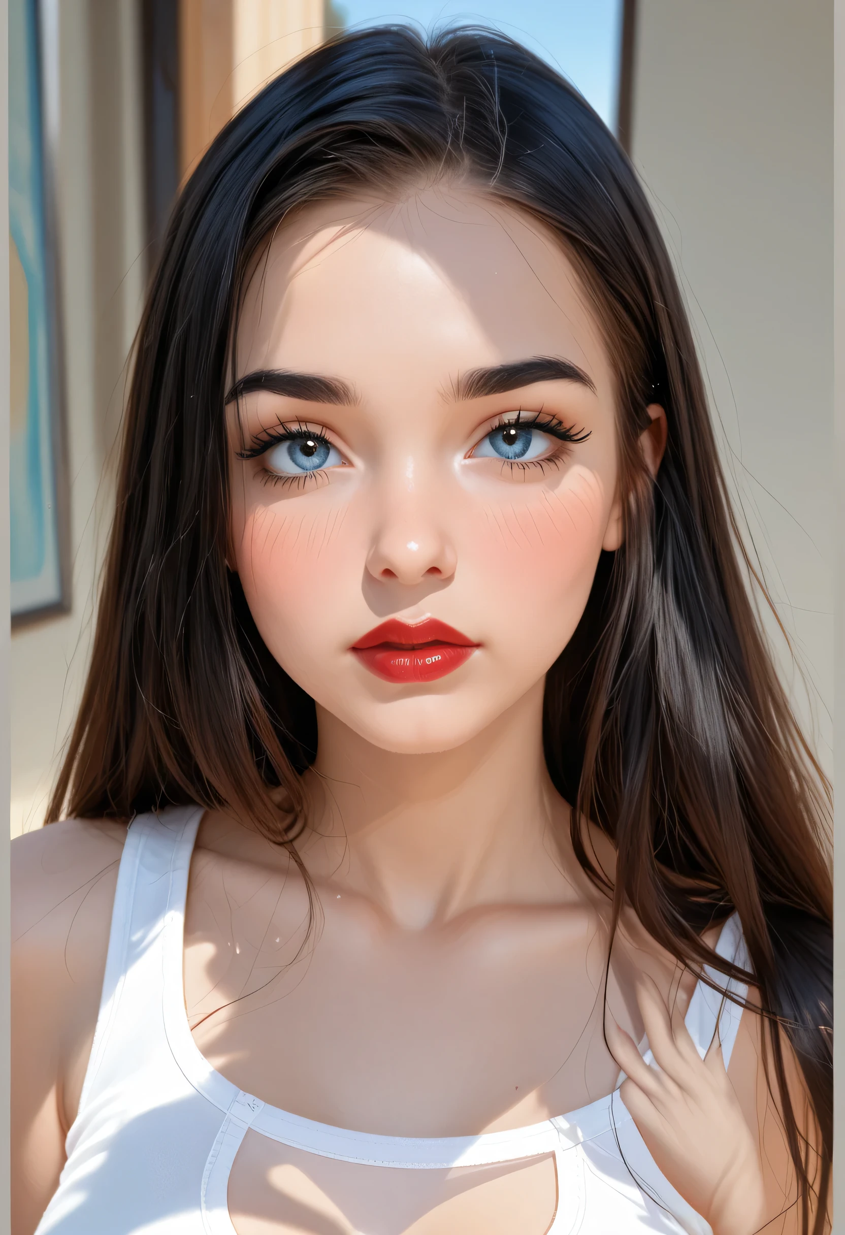 (ultra photorealistic:1.3), (masterpiece:1.4), (best quality:1.16), (highres:1.1), (ultra detailed:1.16), 1girl, , cant be this cute, cute face, finely detailed face and beautiful eyes, cat eyes, navel, ((full body)), s1dlxBrew, sketch,