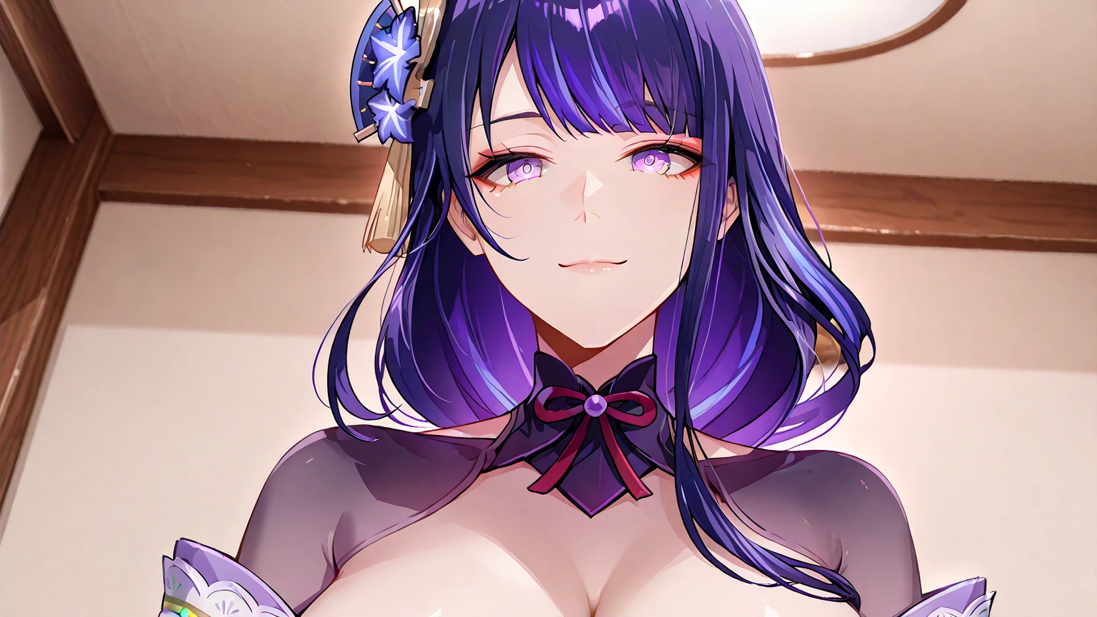 Genshin impact,Genshin,raiden,Raiden General,Ray Movie,komono,kimono,big tit,bewitching,A sexy,aphrodisiac,soio,Purple hair,on the bed,lie down,Sweaty,Wet area,Sexually,exposing a nipple,sexy,lovly,opening legs,defenseless,teats,areolas,Clothes show through with sweat,Ashamed,be shy,Kneading milk,Emphasis on milk,ring,married woman,Clothes come off,Blowjob