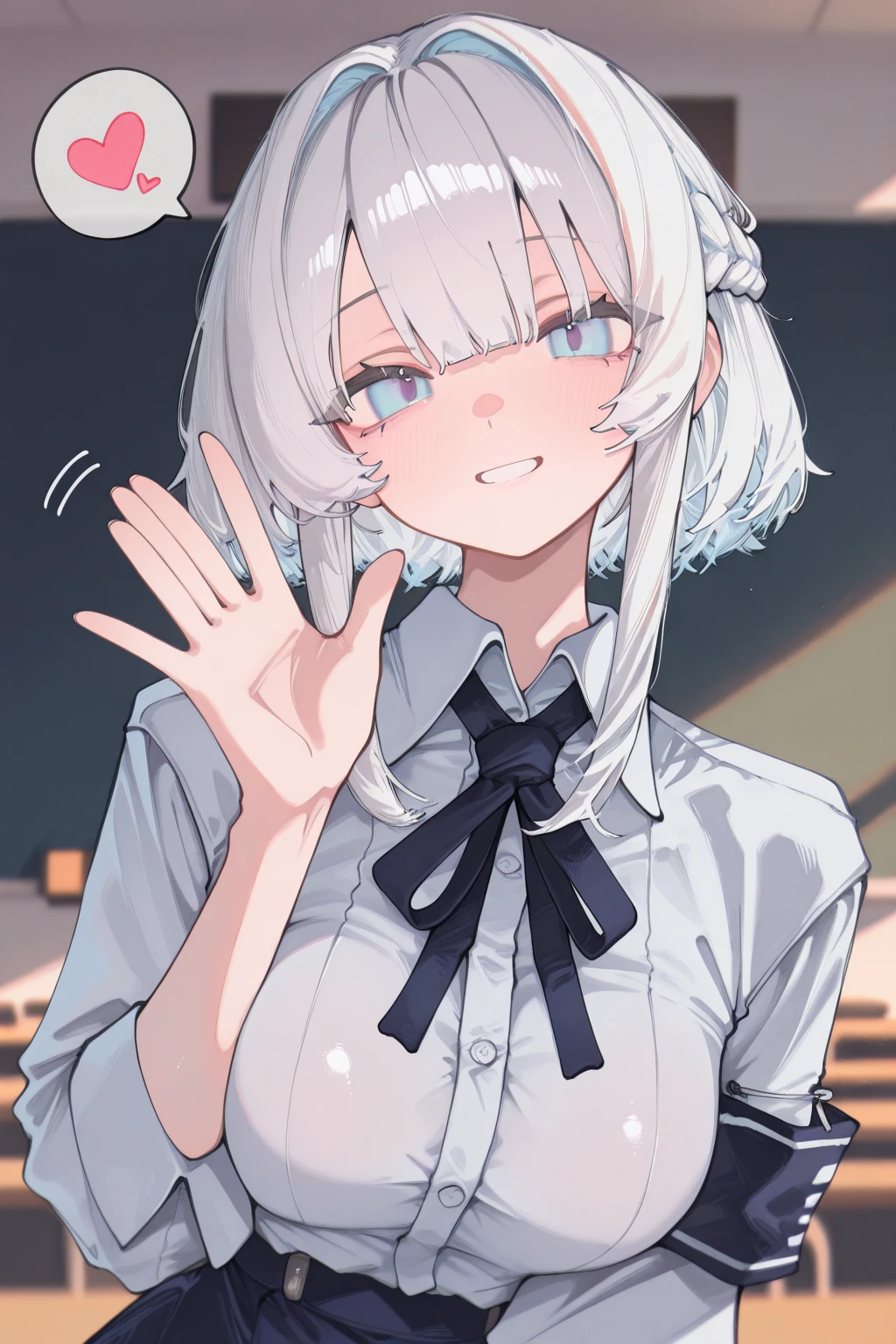 1girl in, masutepiece, Best Quality,selfee,Troubled face,Nikkeadomi, Standing, Solo, Pleated skirt, white longcoat, Plaid, Hair Ornament, bowtie, Sweater Vest, blush, White jacket, grey sweater, yellow bowtie, Small breasts, backpack, White socks, Long sleeves,((solo girl)),nsfw,(POV),pressing lips together,kissing mouth,sweaty saliva,front view,lustrous lips,face up,((half Open eyes)),have a runny nose,Sweaty and blushing body, open arms forward,hug,open mouth,tongue out,love hotel room background, saliva, sweat,pov, Looking at Viewer,saliva, sweat,incoming hug, incoming kiss,(open arms),Sweaty body,