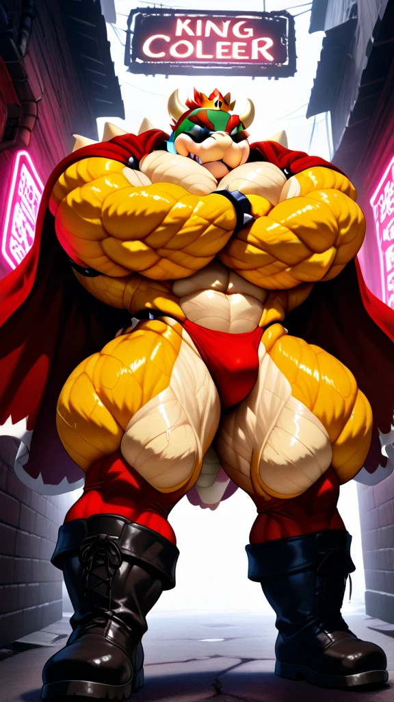 the incredible hulk wearing a studded leather harness, hyper ????? and balls, veins busting out of the skin, muscles bursting out, bara chest, braided ginger beard, mohawk, aggressively flexing, most muscular pose, detailed skin, skin blemishes, lighting should be warm and inviting, casting a soft glow and highlighting the rich colors of his flesh, background cinematic Hollywood movie style, light depth of field, vignette, highly detailed, high budget