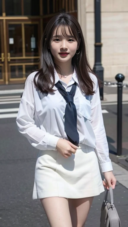 best qarity , High accuracy , Perfect Lighting , RAW phenomenon , Beautiful skin , pov ,1 Japan Beautiful schoolgirl、Shinei High School Uniform(White blouse、Check skirt)、Obscene big breasts、Obscene legs、Pants visible from between the crotches、Raw feet、detailed face with