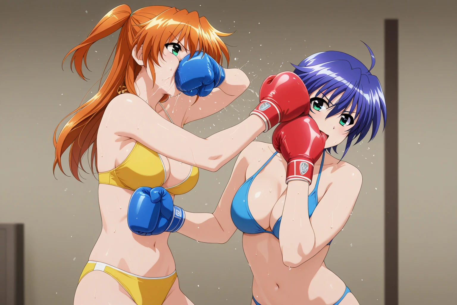 Women boxing