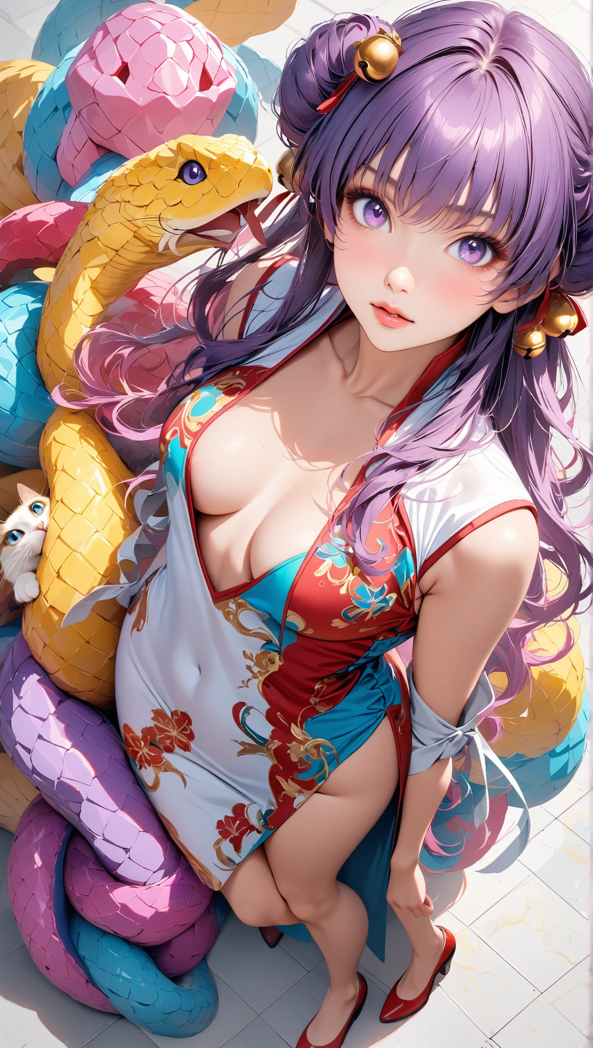 (8k, RAW photo:1.2),best quality, ultra high res,dramatic angle,(fluttered detailed color splashs), (illustration),(((1 girl))),(long hair),(rain:0.9),(hair ornament:1.4),there is an ancient palace beside the girl,chinese clothes,(focus on), color Ink wash painting,(color splashing),colorful splashing,(((colorful))),(sketch:0.8), Masterpiece,best quality, beautifully painted,highly detailed,(denoising:0.6),[splash ink],((ink refraction)), (beautiful detailed sky),moon,highly,detaild,(masterpiece, best quality, extremely detailed CG unity 8k wallpaper,masterpiece, best quality, ultra-detailed),(Lycoris radiata), <lora:koreanDollLikeness_v20:0.3>, <lora:yami3d:1>