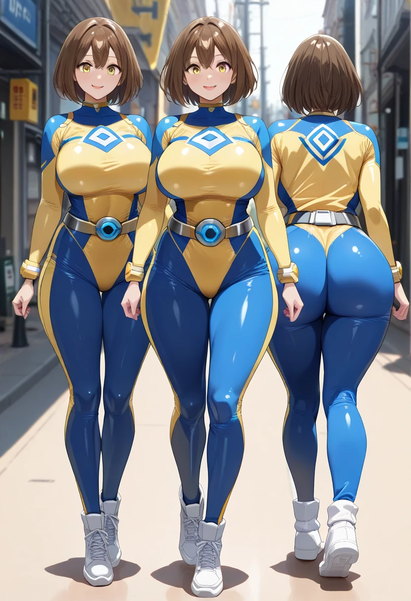 full bodyesbian,Three beauties,Stand in a row,Gray jumpsuit,Conjoinment,latex suit,Standing on the ground,huge tit,Slim,long leges,Stand up straight,nothing background,Slim,extra long leg,Exhibited,Mannequin,standing on one leg