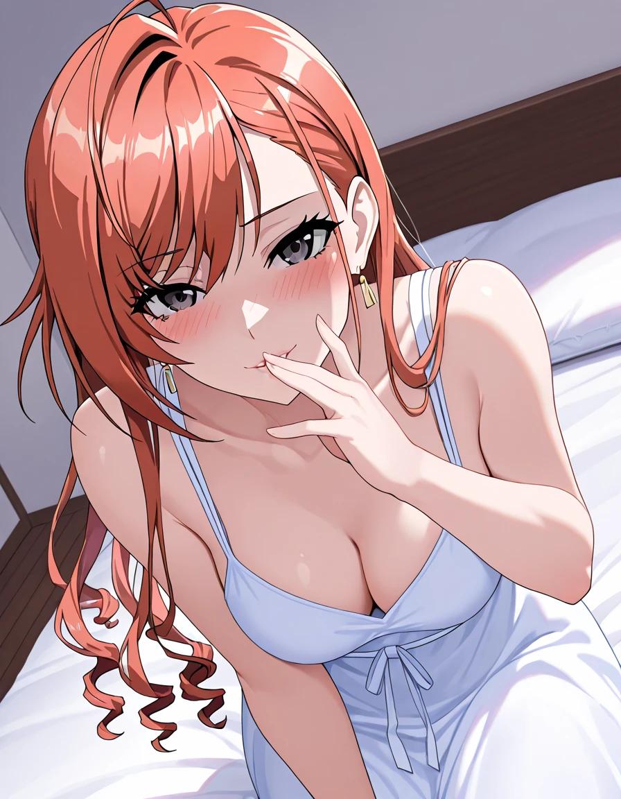 Perfect Face、Ample breasts、Slim fit、Orihime Inoue、Ritual Sacrifices、Commitment Ceremony、blush、Rituals of the night、Pleasure、bed、sexual behavior、