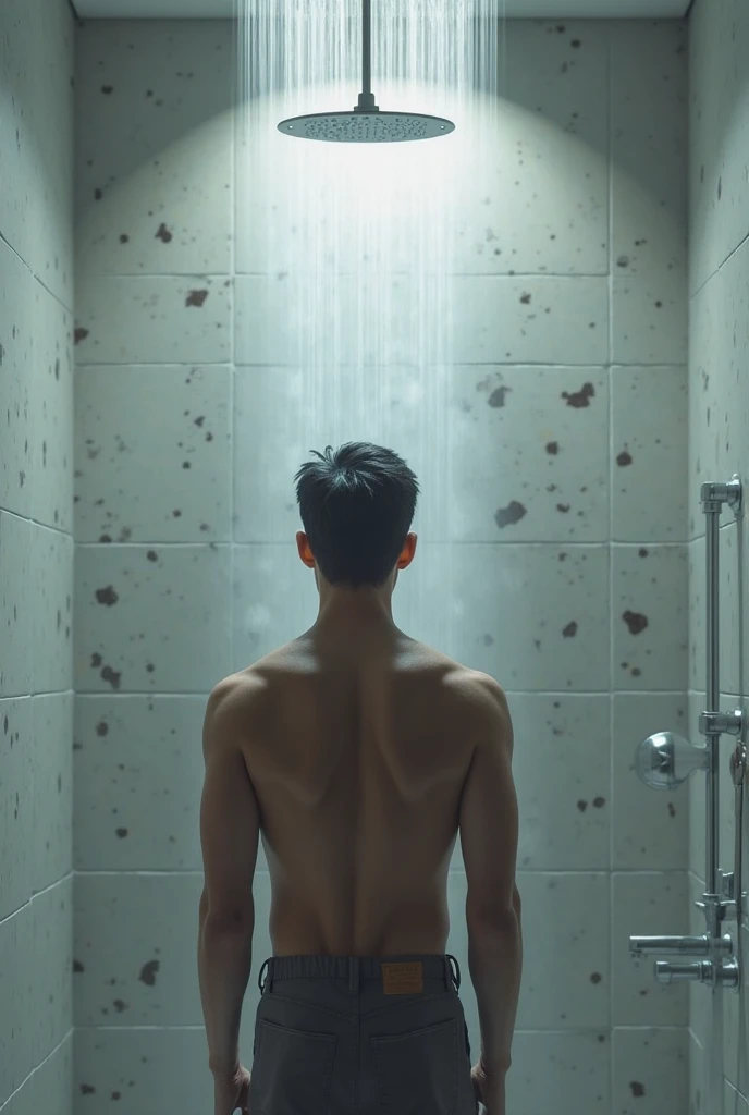 In night 28 year old Indonesian male received a call on the living room desk phone after he had showered wearing only a towel under his body