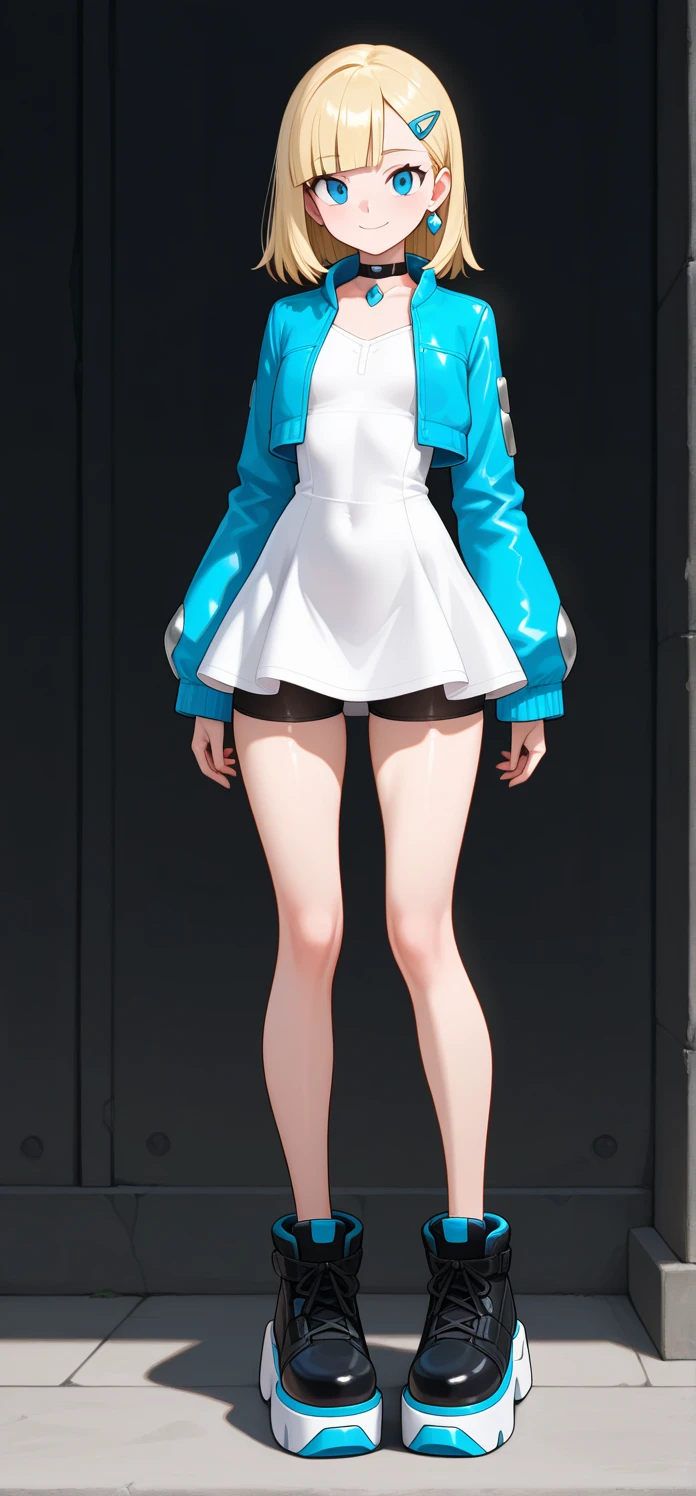 ((Maid)),Cute little ,Tiny ,Small girl,,Childish face, Very fine clean face,Top quality,Straight Hair,Yellow hair,(Dark Room), Subtle light, Natural light,Soft lighting,Light from directly behind, (Are standing),Front view,Black background
