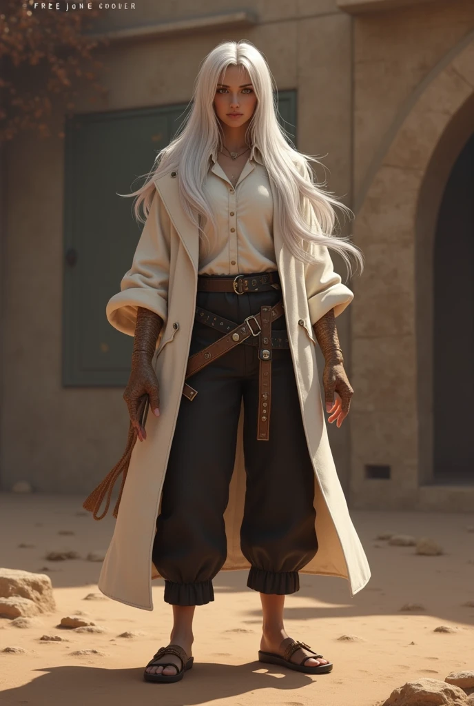 a girl with pale skin, short stature, very long wavy silver hair covering one eye, small , pouty lips, and bright blue anime-style eyes with long lashes, wearing a corset, white puffy long sleeved shirt, and puffy cloth pants, leather bound boots, set in a windy fantasy landscape, (best quality,4k,8k,highres,masterpiece:1.2),ultra-detailed, dungeons and dragons, long elf ears, small girl, detailed skin and cloth textures, cute detailed face, intricate details, extremely detailed, 1girl, dynamic pose with hair covering one eye, shy personality, puffy cloth pants with leather belt, detailed privateer outfit, detailed buccaneer outfit, pouch on belt, wearing ornate leather armor with fur trim, silver inlay detail, wearing fur trimmed boots, wearing fur trimmed gloves, short, short height, halfing girl, small girl, very long detailed flowing hair, big head, big round eyes, windy, wind blown hair, wirey muscles, fighter