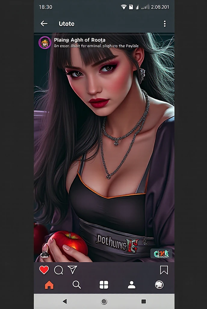 there is a woman with a heart shaped object in her hand, cleavage, thick lips, sie boob, portrait sophie mudd, thick red lips, 🤤 girl portrait, jaw-dropping beauty, large full lips, asian female, amouranth, deep red lips, sexy girl with dark complexion, sexy lips, jaw dropping beauty, sexy red lips