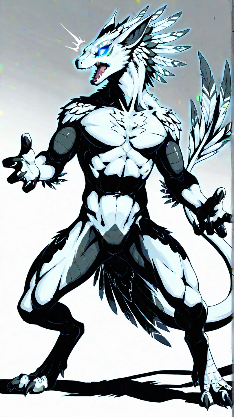 Create a highly detailed image of a muscular swan soaring through a clear blue sky. The swan has an exaggeratedly muscular body, resembling that of a bodybuilder, with prominent, well-defined muscles covering its chest, arms, and legs. The wings are large, with strong feathers extended wide, capturing the motion of the swan in mid-flight. The swan's head remains natural, with a serene expression, a sharp black beak, and bright white feathers. The lighting is bright, with the sunlight illuminating the feathers and highlighting the contours of its muscular form. The background is a simple, clear sky with no clouds, focusing all attention on the swan's powerful, surreal form. Ensure the texture of the feathers contrasts with the smooth, bulging muscles, and emphasize the sense of motion and strength in the swan's posture.