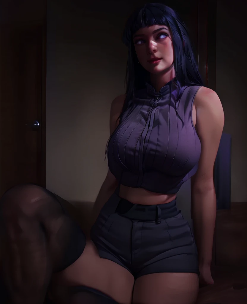 MILF Koreana con pechos gigantes, pezones marcados, grandes, platano entre los pechos, pechos enormes que sobresalen de la lenceria, caderas estilizadas, high-heeled, ojos azules, labios gruesos, pelo largo, pelo ondulado, pelo de cola de caballo, pelo negro, comic style drawing, GTA 5 Art, cara coreana sexy, Tiene una cintura muy fina, pubic hair. She is alone lying on a sofa with her legs spread. Pechos enormes NSFW, Arte NSFW, SOLO APARECE UNA PERSONA EN LA IMAGEN!!!!