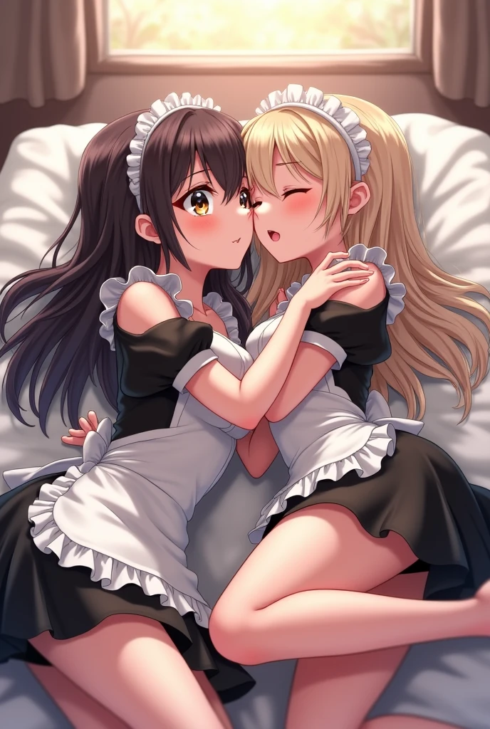 score_9, score_8_up, score_7_up, source_anime,
front view, cutaway,(1girl and 1boy:1.3),(1boy, girly, femboy, black hair, bob cut, maid cloth), (1girl, futanari, tall height, large breast, long hair, blonde hair, (princess line dress)),
penis size difference, small penis, huge penis, balls,
height difference, giant,
age difference, mature,
front view, duo,
69 position, oral, fellatio, lying, all fours, upside down, saliva, leg grab,
small penis, balls, backsack, perineum,