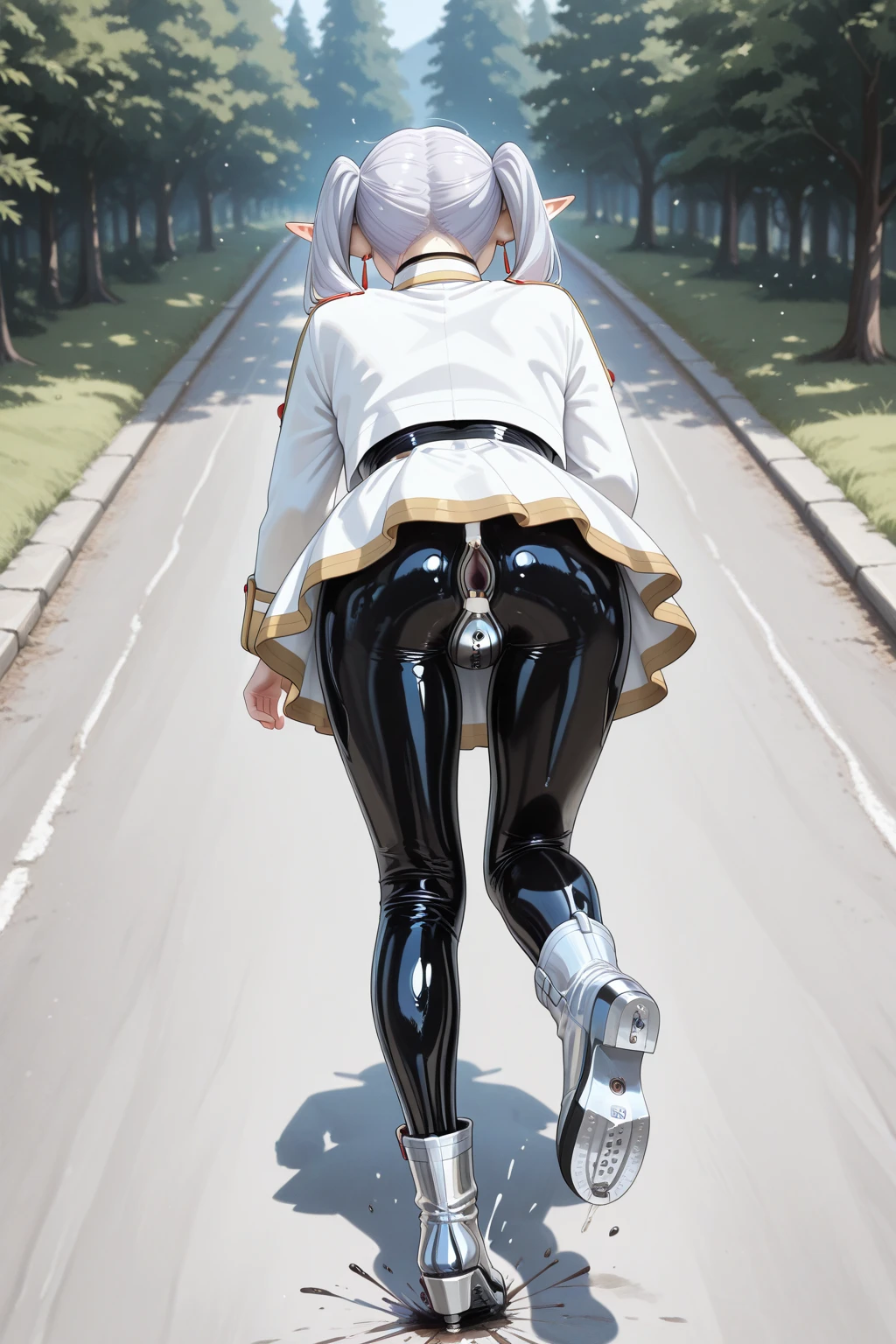 NieR:automatic 2B、normal size breasts、A large amount of love juice flows out、Squirting、nipple ring、photorealistic stick、stand in the city、realistic vagina、the chest is tied with a rope,,,,,,,,,,,,,,,,,,,,,,,,,,,,、insert your big penis、realistic vagina、Ahegao、Expression of reaching orgasm、blindfolded with a black cloth、