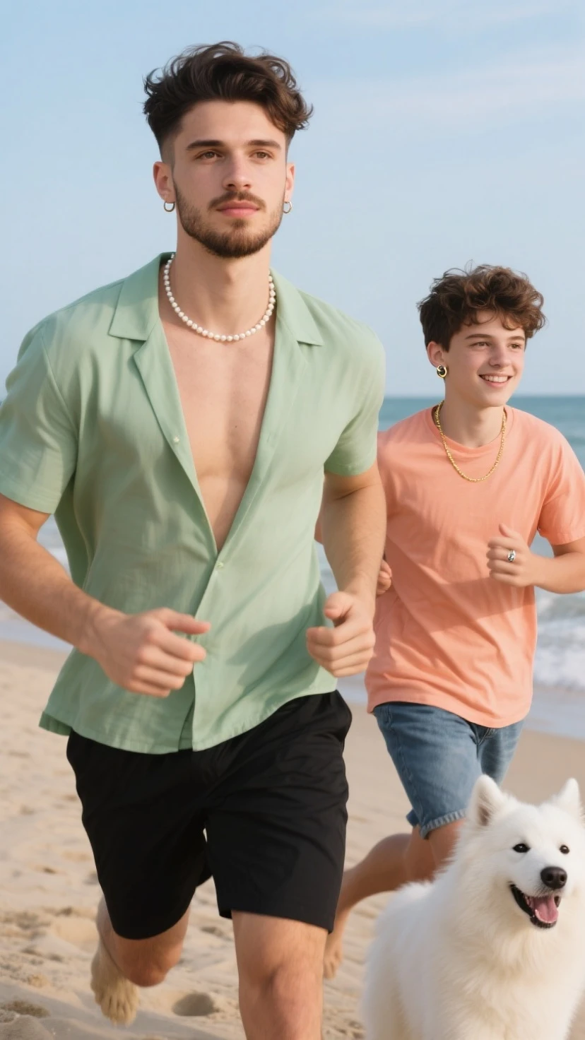 Very detailed 8 hd quality Robert Pattinson with Tom holland laughing with underwear on abs