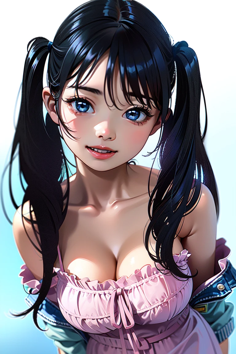 Japanese、Highest quality、8K、smile、 years old、Cleavage