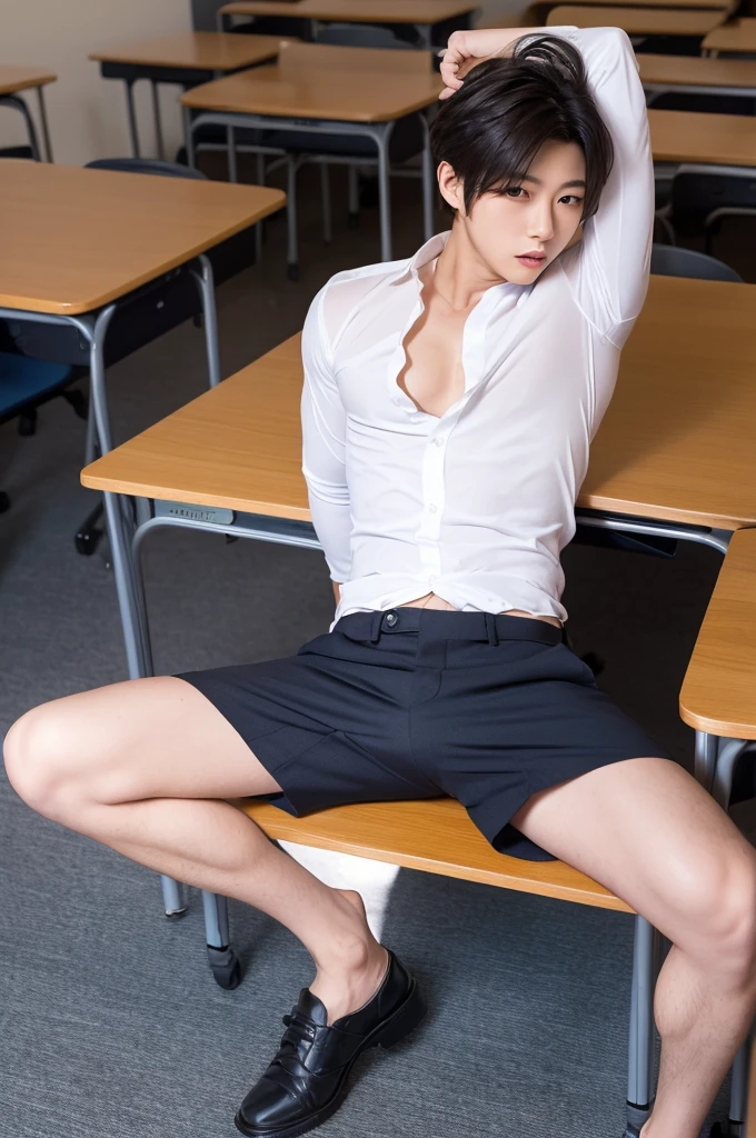 Classroom,lectern,blackboards,Panties of transparent lace,male people,cool guy,Hermaphroditic men,Red clothes,red short sleeves,leg loops,Boots,damp hair,flowingwater,perspire,spread their legs,Masturbation,mtu,cool guy,leg loops,lace panty,Get wet,,damp hair,The light is even,male people,Youth,leg loops,espadrilles,Lace transparent panties,cool guy,Short broken hair,spread their legs,Masturbation,cool guy,15year old,frontage,Face the computer,,Hipsters,Earphone,intercom,microphones,androgynous male,scowling,His face was flushed,bite lips,is shy,cool guy,Slim young handsome guy,Bare legged,Delicate facial features,lace panty,smooth thigh,Cocked buttocks,Open your legs,Flushed,Hermaphroditic men,Asian male,Slim young handsome guy,stocklings,smooth thigh,mtu, mascular, cool guy,Masculine face, Attractive,, ((1人))), tmasterpiece, absurderes, Best quality at best, Complicated details, (shiny skins, , Shiny oily glowing skin, shinny hair, Pale complexion), Attractive, ((musculature)), AS-Adult,
