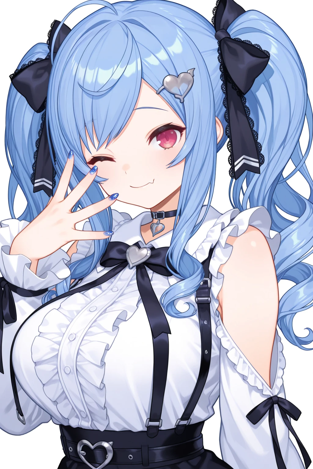 Full body, Upright, Arms at sides, Looking at Viewer, Simple background, 1lady, Open mouth, Smile, Virtual Youtuber,pastels,multi colored,colourfull,length hair,large boob,Cat's ears,bow ribbon,gradients,Desportivo,Sharp pupils
