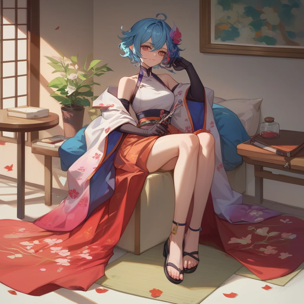Genshin Walnut wears white stockings