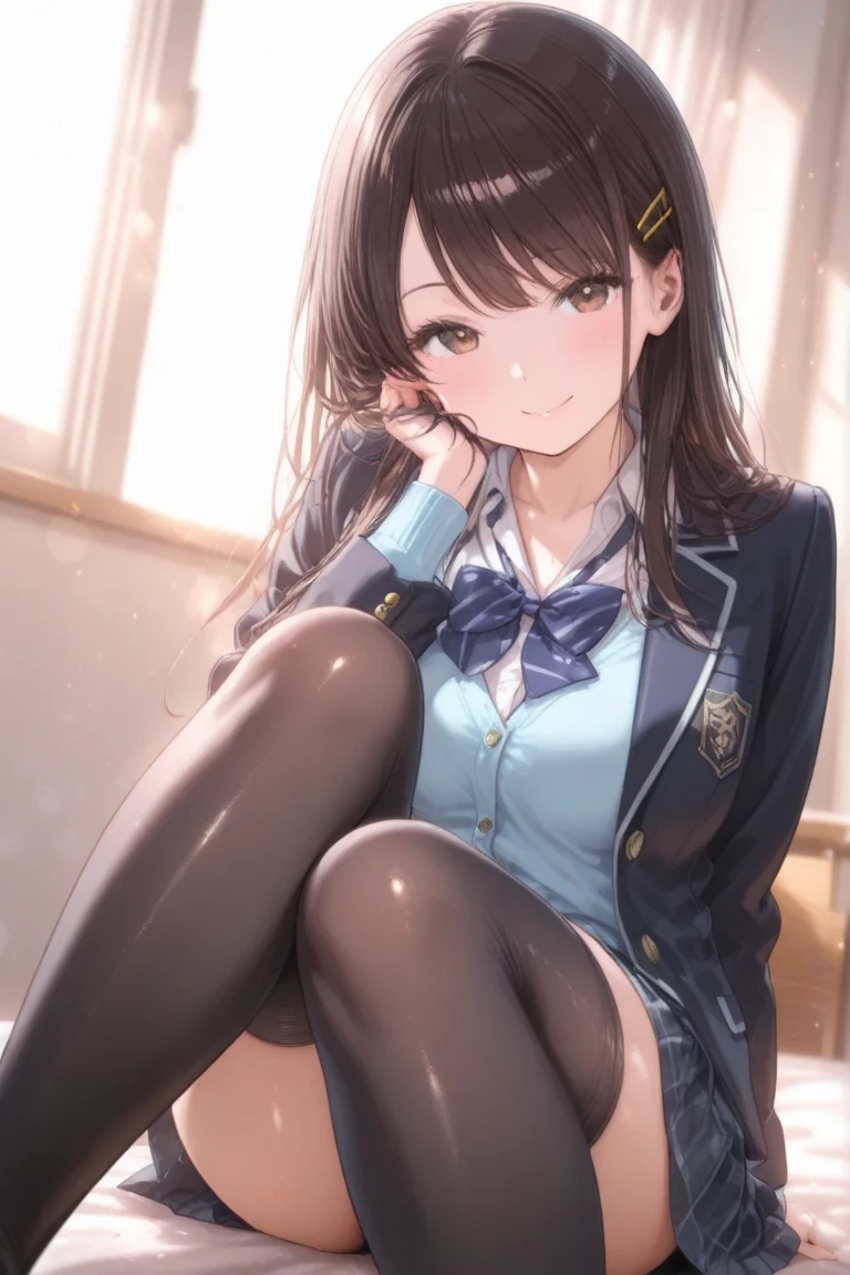 (1 person、alone), Beautiful woman, (High-definition and beautiful eyes)、(Anatomically perfect body), Slender、(High school girls、uniform, Black socks、Brown Loafers), (Lying on the floor:1.1), (Bend your knees), (Look down:1.2), tears、(Very detailed panties:1.1), (Pussy juice:1.2), 18-year-old、(Highest quality)、Black Hair, (Half Up:1.1)、(8K, High resolution)、(shy:1.4)、medium breast, (vapor:1.1), (Embarrassing:1.4), Erect nipples、storehouse