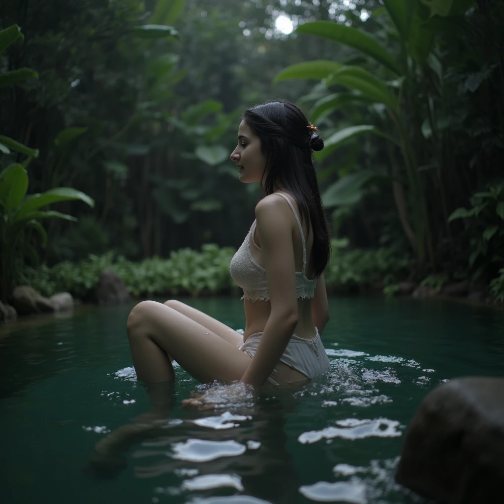 Expires after 14 days
Pond side,Lots of aquatic plants,A couple of friends took off their clothes,Get ready to go fishing