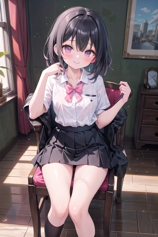 bob-cut hair,adolable,junior school student,student school uniform,beatifull,a beauty girl,Petite,looking at me,校服,black-hair,teens girl,Poor milk,Petite,Free,short skirt,Tomboyish