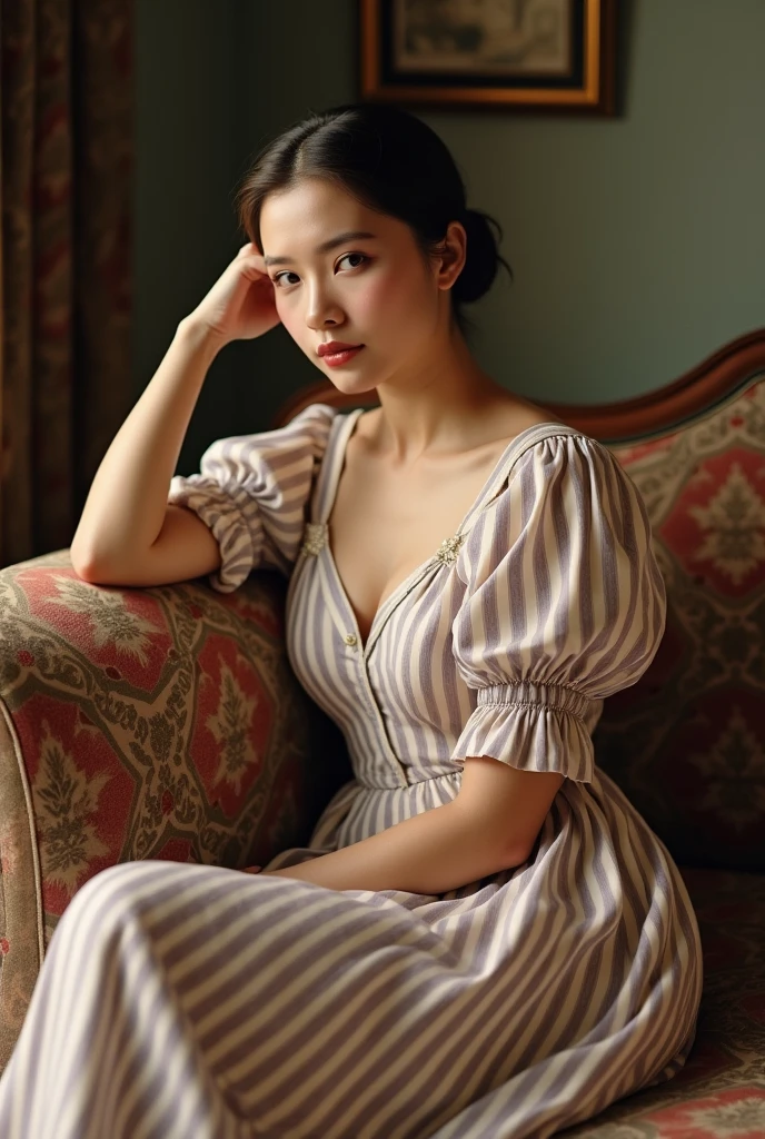 ((Highest quality)), ((masterpiece)), (detailed), one person's, sexymasterpiece,Highest quality,Realistic,photoRealistic,8k hdr,High resolution,RAW Photos,Cinema Lighting,Pin Light, (((one person's, alone))),((Famous K-Pop Idol Mix, Glamour, cute, sexy)),Wide Shot,Cowboy Shot, ((Saggy breasts:1.5, Large Breasts:1.4)),(Large pelvis, Wide Hips, Stomach, Between the legs),(Rouge Cheek:1.5), (Red and cowl neck dress),Thick thighs,Sweat,Black Hair,Knee socks,High heels, (Tokyo, Shinjuku, street, Outdoor, night, Neon Light),
