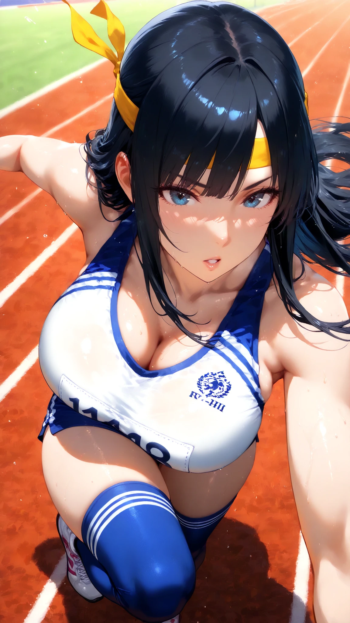 Yangyang from wuthering waves, 1woman, as a cheerleader, wearing cheerleading outfit, at an playground , black colour hair style, 8k, high detailed, high quality