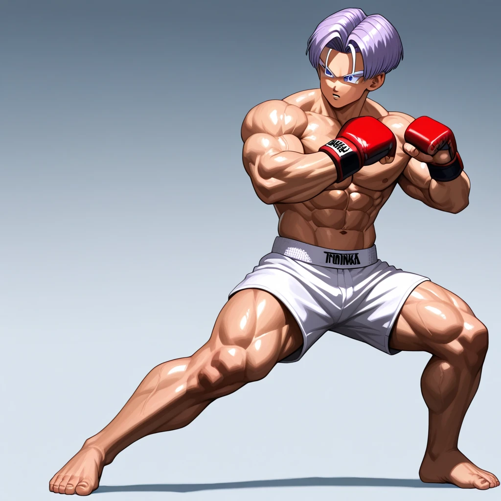 Young boy thin face delicate arafael wearing white diaper and white hair, brawny! Dark skinned , male demon in form , photo by full body,and bare chest, photorealistic perfect body, beefcake pose, yasuke 2k