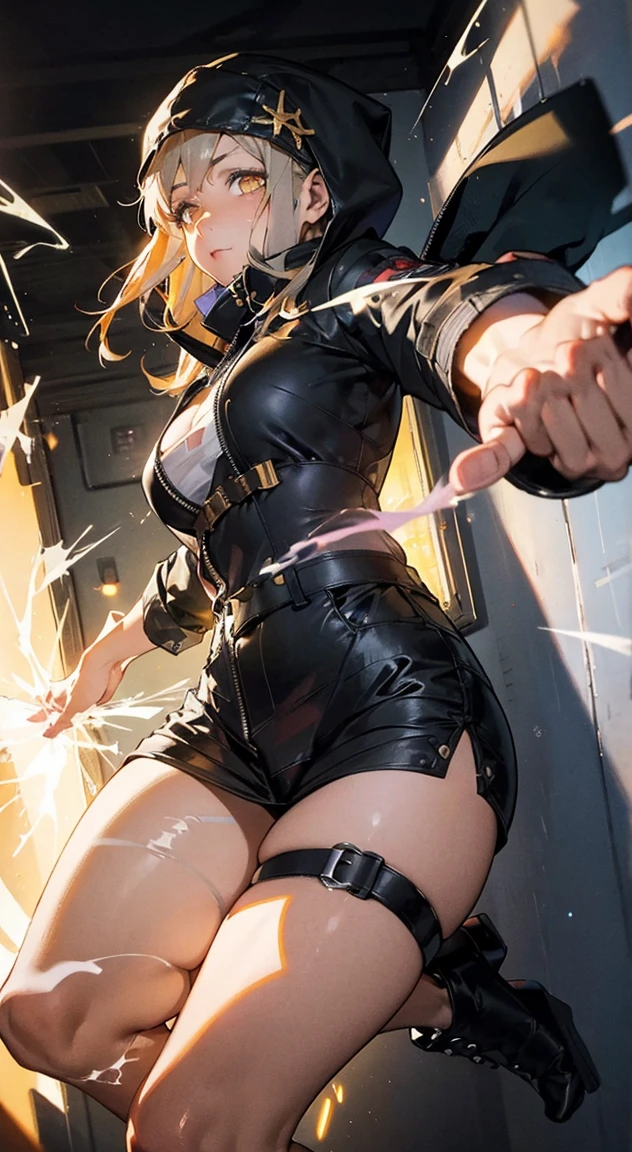 1girl, bdsm, Ciel (Mega Man Zero), long_hair, solo, blonde_hair, bondage, bound, breasts, underwear, sitting, medium_breasts, boots, navel, panties, elboloves, gloves, nipples, lying, lips, bound_legs, blue_eyes, detached_sleeves, realistic, nose, torn_clothes, 2d, on_back, ponytail, black_panties, shoes, revealing_clothes, harness, collar, whip_marks, thighhighs, latex, small_breasts, thigh_strap, black_legwear, bondage_outfit, high_heels, full_body, bra, very_long_hair, leather, black_footwear, cleavage, indoors, bound_arms, black_bra, large_breasts, day, bridal_gauntlets, elf, chair, closed_eyes, armpits, ribbon, knife, _toy, lace-up_boots, parted_lips, platform_footwear, legs_together