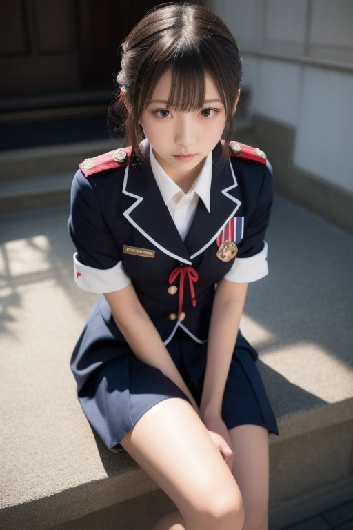 (masterpiece), realistic, cinematic light, 3 soldier girls, crawling forward while crawling through the barbed wire fence, outdoor, ultra miniskirt, full body, beautiful eyes, silver hair, perfect , very cute, (blue eyes) , bioluminescence, 8 life size,8k resolution, human hands, elegant, approaching perfection, dynamic, highly detailed, character sheet, concept art, smooth, facing directly at the viewer positioned so that their body is symmetrical and balanced, stunningly beautiful teenage girl, detailed hairstyle, her eyes tear up as she hold back the pain, open mouth and stick out tongue, from below and side, fractal art, torn and bloody camouflage uniform, carrying a sniper rifle, from below, 15yo, 