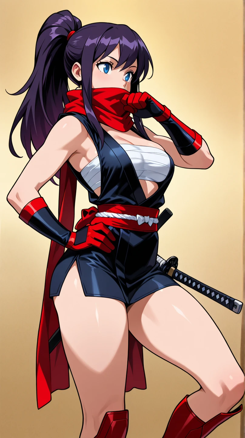 master-piece，A wonderful character show，4K anime，（animesexy:1.2），Anime drawing of a female warrior in Hanfu and robes，Plump breasts，Slim and well-proportioned waist and abdomen，Perfect body，Realistic Hanfu，Wear boots，Combat posture study，all-body，dress：Bikini and Hanfu，Heroine image，Martial arts anime style，colored sketch，Sketch art style，anime arts，digital anime，extra high resolution，Realistic scale SFW，Place your hands in her body position！，Full body combat stance，Gesture painting，Fine sketching，full-length portrait，，Anime drawing