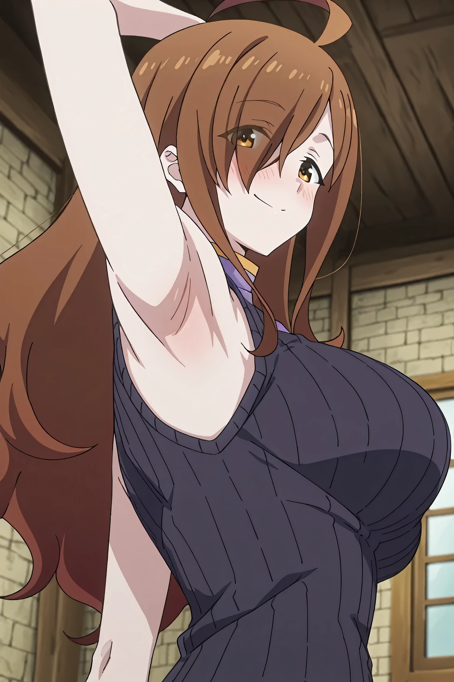 ((nsfw, nude, topless,show off nipple,highest quality,aroused,beautiful busty,beautiful pussy, masterpiece, High resolution)),1girl, solo, Super huge breasts,plump,Whipped thighs,all body, portrait, ahoge, sidelocks, wide sleeves, hair over one eye, ((((sexual climax,kimono maid,)))),(((armpits,spread legs, sitthing,bedroom,sensual pose,garter straps,breasts blowjob,looking at viewer,masturbation,huge nipples,pink pussy,stockings,smail,spread pussy,pubic hair))), long sleeve