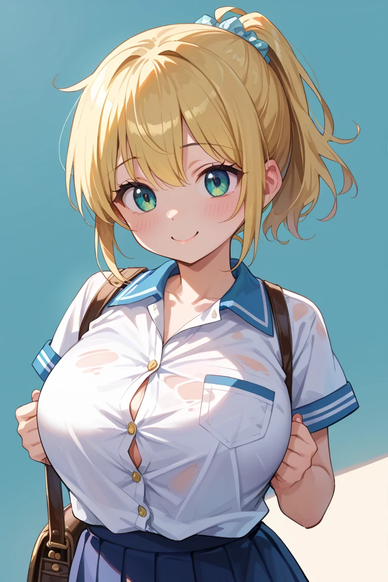 {{{{{16k,Ultra High-resolution realistic photograph of neat virgin first-year junior high school girl's in School-designated gym uniform with junior high ribbon as pretty as a actress in Grass schoolyard, She's in the first year of middle school, but she's too well developed, her cleavage tits are too beautiful, Her bra is showing through under her gym clothes, Her tits are shaking so much in PE that it's embarrassing}}}}},{{Extremely detailed}},{{{{{dye her cheeks flush and integrated her head pure small, thick lips, Enchanting thick gross idol's Lips}}}}},{{{{{the bang ponytail hair}}}}},{{{{{She get more attractive and smoother her body, her expression and appearance are transformed into that of a pure, Her white tits are so fluffy, and are depicted in great detail, but her sex appeal from her cleavage fills the schoolyard, her bodyline and tits and hips are getting cuter and cuter, She has been reborn as a pretty one-in-a-thousand-year girl with a sparkling aura of cuteness}}}}}