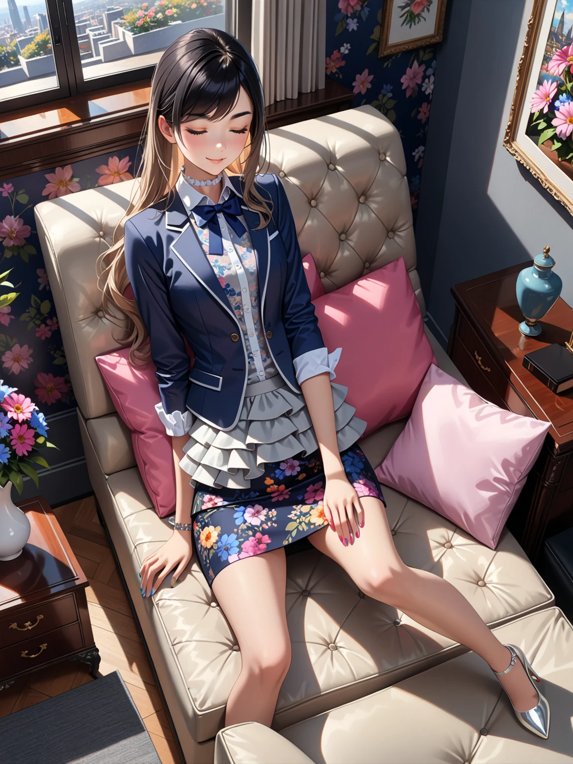 highest quality、masterpiece、High sensitivity、High resolution、40-year-old woman、Thin thighs、Sandals