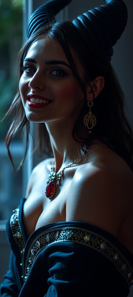 mexican model, 30 years old, wearing red lace lingerie, long and straight black hair, fashion shoot, the model is in the church, subtle artificial light, candles in background, smiling, the model is holding up a candle with left hand while singing with closed eyes, the candle is melting, HDR, ultra-realistic, shoot with Canon 5D, hyper-realistic details, intricate details, --ar 2:3