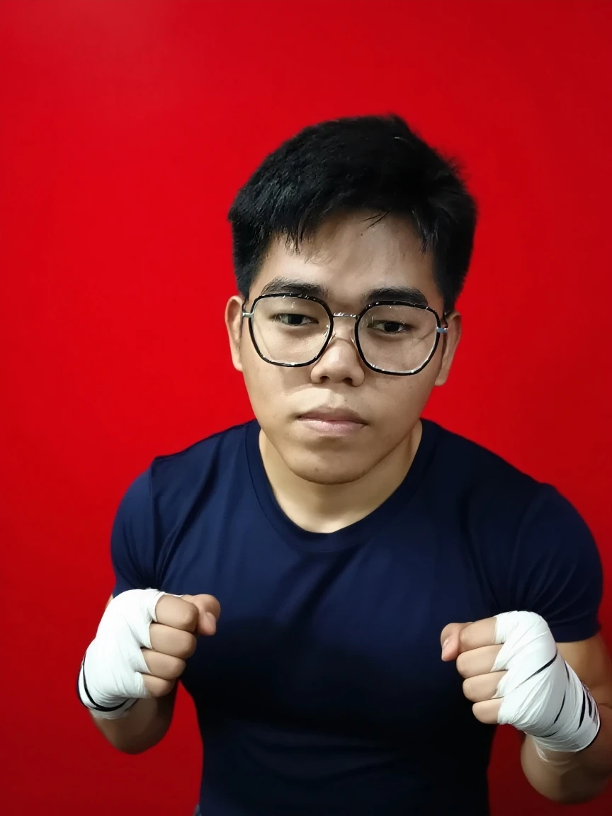 with abs, [ rigidly defined abs ]!!, [ adamantly defined abs ]!!，Boy wearing boxing gloves，Muscular!!，with no shirt on posing for a picture，fightingpose，10-year-old boy，Knockout punches, Defeated,resting after a hard fight,children's，elementary student，underage，Fall to the ground，wounded，fail，Painful expression，Loss of consciousness