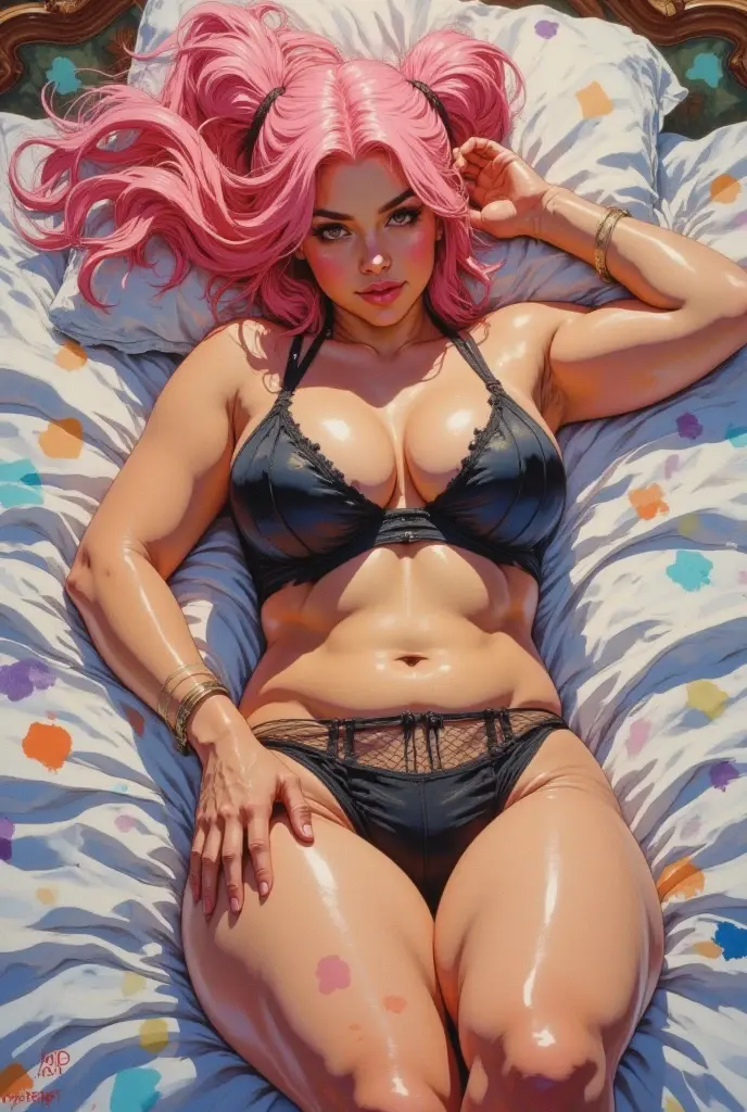 bbw, dickgirl, futanari, erect, naked, nsfw, huge , legs spread, , huge boobs, overweight, big tummy, chubby