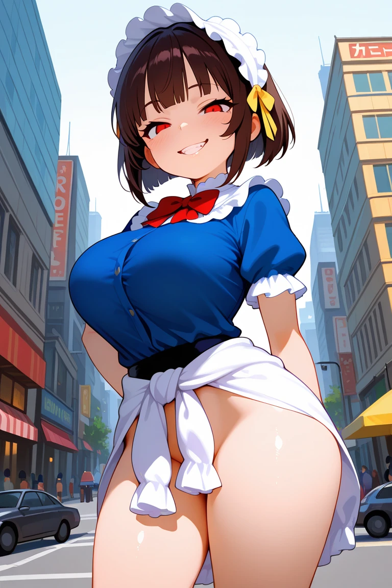 Japanese Kimono,Festive costumes,White headband,Blue half-coat,Take off one skin,White loincloth,Gold ring on thigh,Blue and white shimenawa rope around the waist,Thick-soled black sandals,High resolution,Sharp focus,(Super detailed,Very detailed),(Very detailed CG unity 8k wallpaper),(((Vibrant colors))),
Complex eyes,Beautiful fine details,Symmetrical eyes,Big eyes:1.5,Seductive eyes,Camel Toe,erection of nipple,
One Girl,Blonde,Shiny Hair,short hair,hair band,Brown eyes,
肌 tanned, shiny 肌,very shiny 肌,Shiny body,plastic glitter 肌,exaggerated shiny 肌,illuminated skin,
Big Tits,glamorous,Tight waist,Long legs,curve,Cleavage,erotic,Bold,Revealing clothing,show 肌,
Invisible Light, Amazing shine, Neon pink glow, The colors of another world,Bright colors,
from back, very short pleated miniskirt, showing panties, sweat, perspired, smile, Open your mouth,skirt lift by myself,
Moonlit cityscape,A noisy, crowded square,
Ancient Market,Whimsical storefront,Fascinating market stalls,Cobblestone Street,